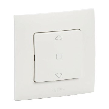 Legrand - Control para persianas con marco NILOE blanco