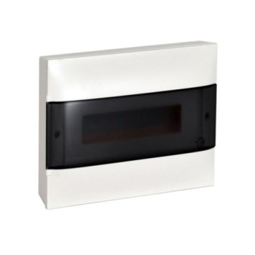 Legrand - Cuadro de distribución de 12 módulos, IP40, blanco/negro