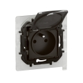 Legrand - Enchufe exterior para uso doméstico sin marco NILOE 250V IP44 negro