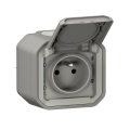 Legrand - Enchufe exterior PLEXO 250V IP55 gris