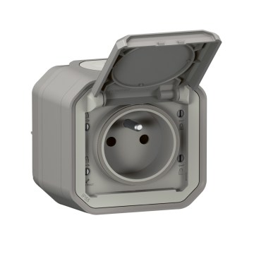 Legrand - Enchufe exterior PLEXO 250V IP55 gris