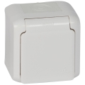 Legrand - Enchufe mural para exterior FORIX 250V IP44 blanco