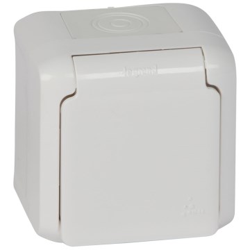 Legrand - Enchufe mural para exterior FORIX 250V IP44 blanco