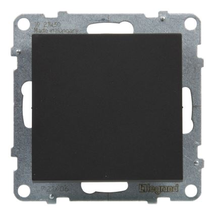 Legrand - Interruptor de escalera č. 6 sin marco SUNO negro