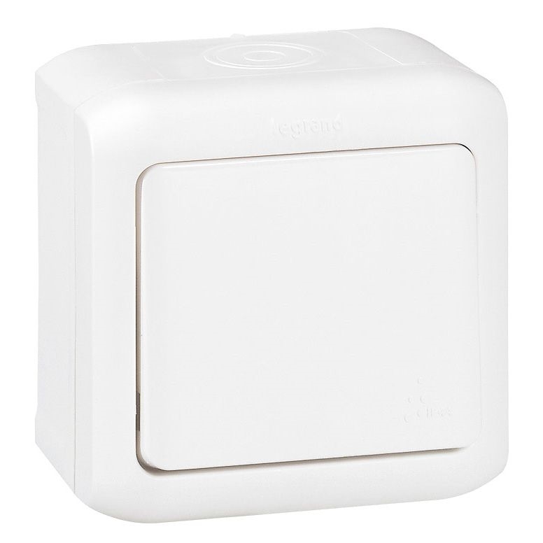 Legrand - Interruptor de pared unipolar n.º 1 FORIX IP44 blanco