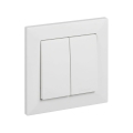 Legrand - Interruptor doble č. 5 con marco SUNO blanco