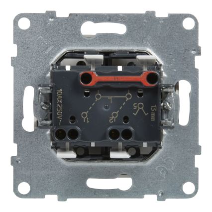 Legrand - Interruptor doble en serie č. 5 sin marco SUNO blanco