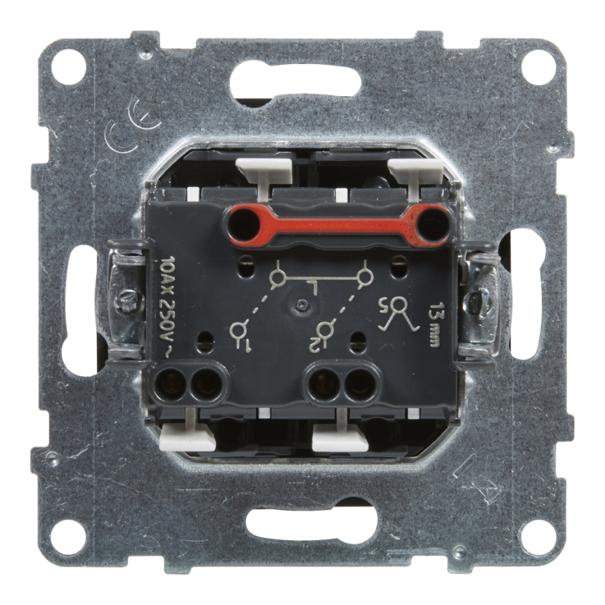 Legrand - Interruptor doble en serie č. 5 sin marco SUNO negro