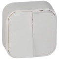 Legrand - Interruptor múltiple de pared č. 5 FORIX blanco