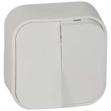 Legrand - Interruptor múltiple de pared č. 5 FORIX blanco