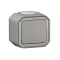Legrand - Interruptor para escalera n.º 6 PLEXO IP55 gris