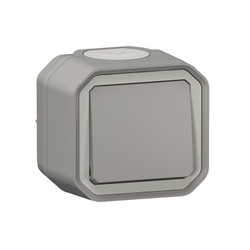 Legrand - Interruptor para escalera n.º 6 PLEXO IP55 gris