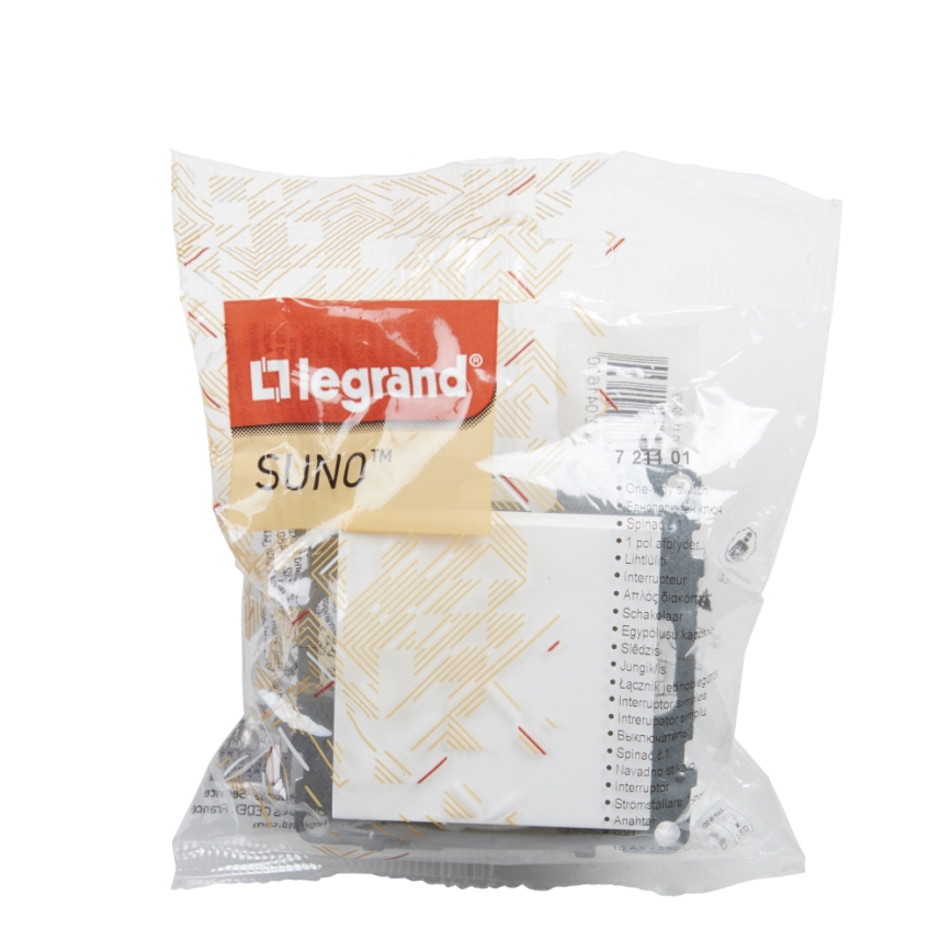Legrand - Interruptor unipolar č. 1 sin marco SUNO blanco