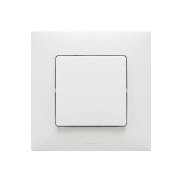 Legrand - Interruptor unipolar n.º 1/0 con marco NILOE blanco