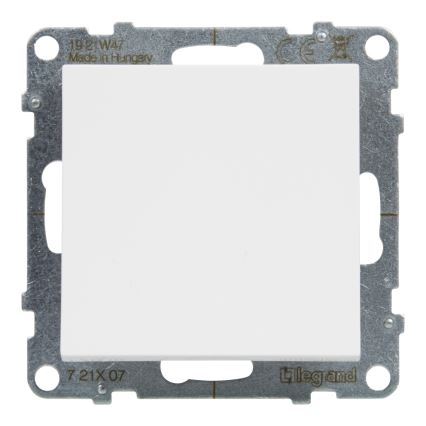 Legrand - Interruptor unipolar n.º 1/0 sin marco SUNO blanco