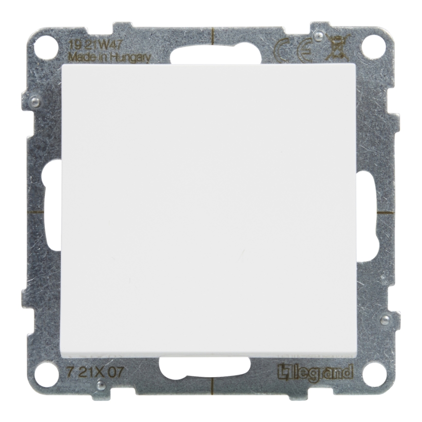 Legrand - Interruptor unipolar n.º 1/0 sin marco SUNO blanco