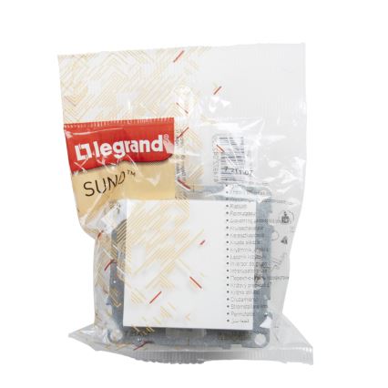 Legrand - Interruptor unipolar n.º 1/0 sin marco SUNO blanco