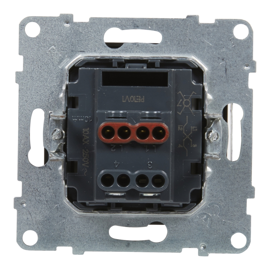 Legrand - Interruptor unipolar n.º 1/0 sin marco SUNO negro