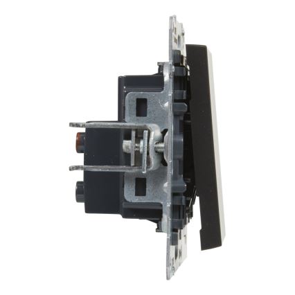 Legrand - Interruptor unipolar n.º 1/0 sin marco SUNO negro