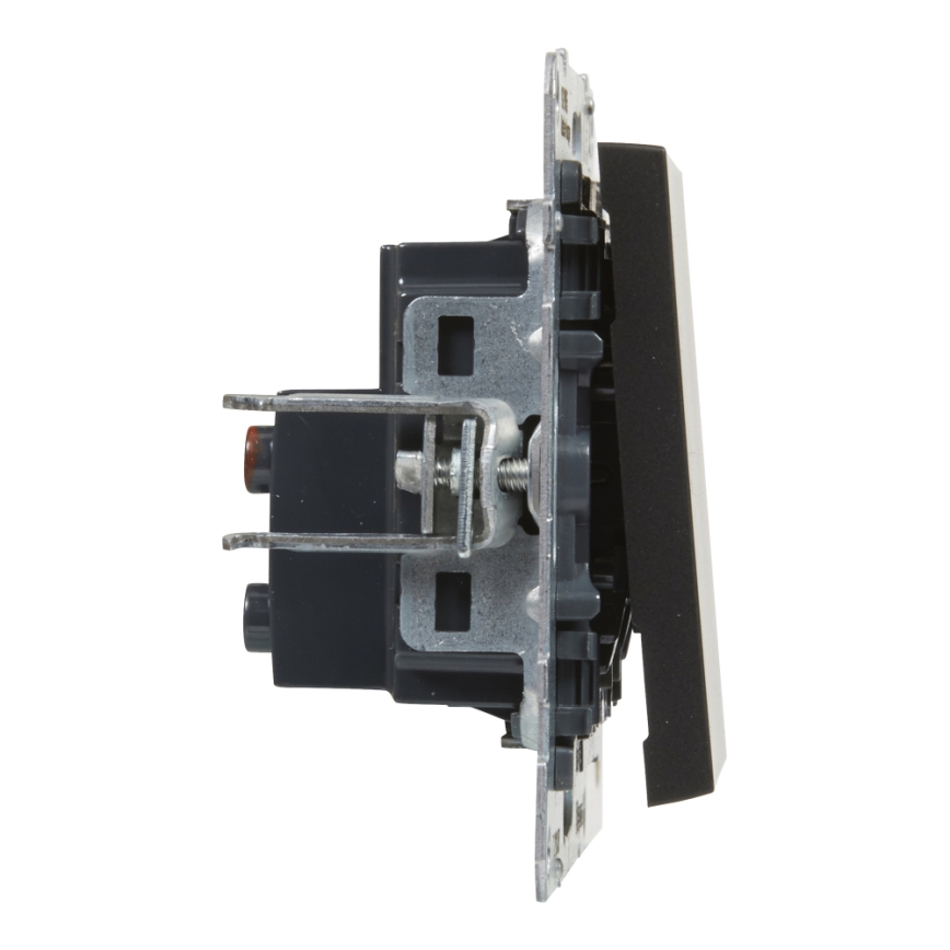 Legrand - Interruptor unipolar n.º 1/0 sin marco SUNO negro