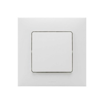 Legrand - Interruptor unipolar n.º 1 con marco NILOE blanco