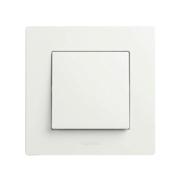 Legrand - Interruptor unipolar n.º 1 con marco NILOE STEP blanco