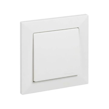 Legrand - Interruptor unipolar n.º 1 con marco SUNO blanco