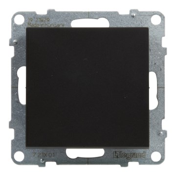 Legrand - Interruptor unipolar n.º 1 sin marco SUNO negro