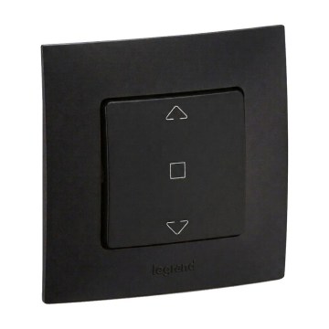Legrand - Mando para persianas con marco NILOE negro