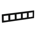 Legrand - Marco 5 módulos NILOE STEP negro