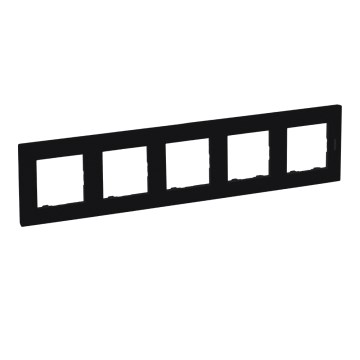 Legrand - Marco 5 módulos NILOE STEP negro