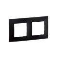 Legrand - Marco doble NILOE negro