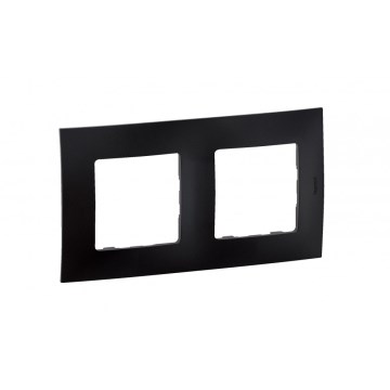 Legrand - Marco doble NILOE negro