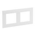 Legrand - Marco doble NILOE STEP blanco