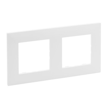 Legrand - Marco doble NILOE STEP blanco
