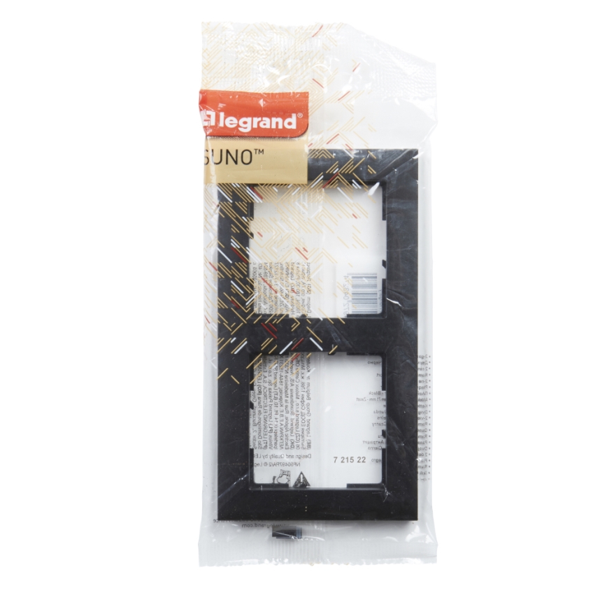 Legrand - Marco doble SUNO negro