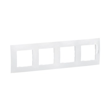 Legrand - Marco para 4 módulos NILOE blanco