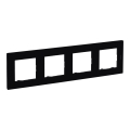 Legrand - Marco para 4 módulos NILOE STEP negro