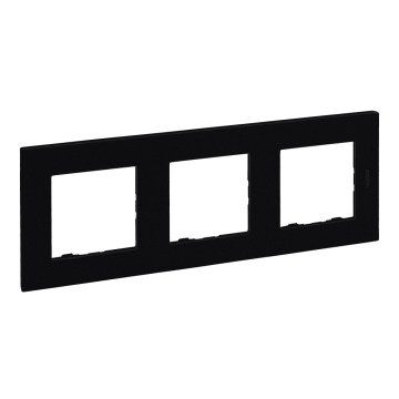 Legrand - Marco triple NILOE STEP negro