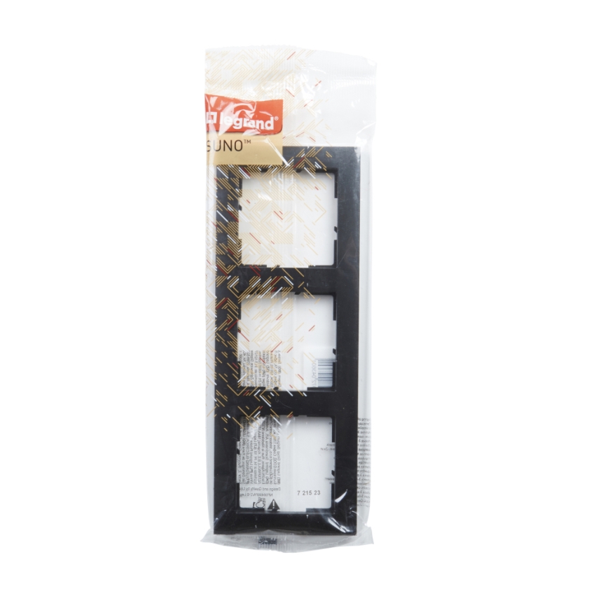 Legrand - Marco triple SUNO negro