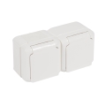 Legrand - Toma de corriente doble doméstica FORIX 250V IP44 blanca
