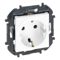 Legrand - Toma de corriente doméstica SCHUKO sin marco NILOE STEP 250V blanca