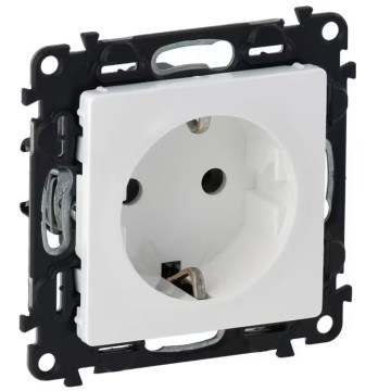 Legrand - Toma de corriente doméstica SCHUKO sin marco VALENA LIFE 250V blanca