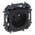 Legrand - Toma de corriente doméstica sin marco NILOE STEP 250V negra