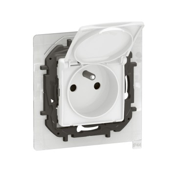 Legrand - Toma de corriente exterior doméstica sin marco NILOE 250V IP44 blanca