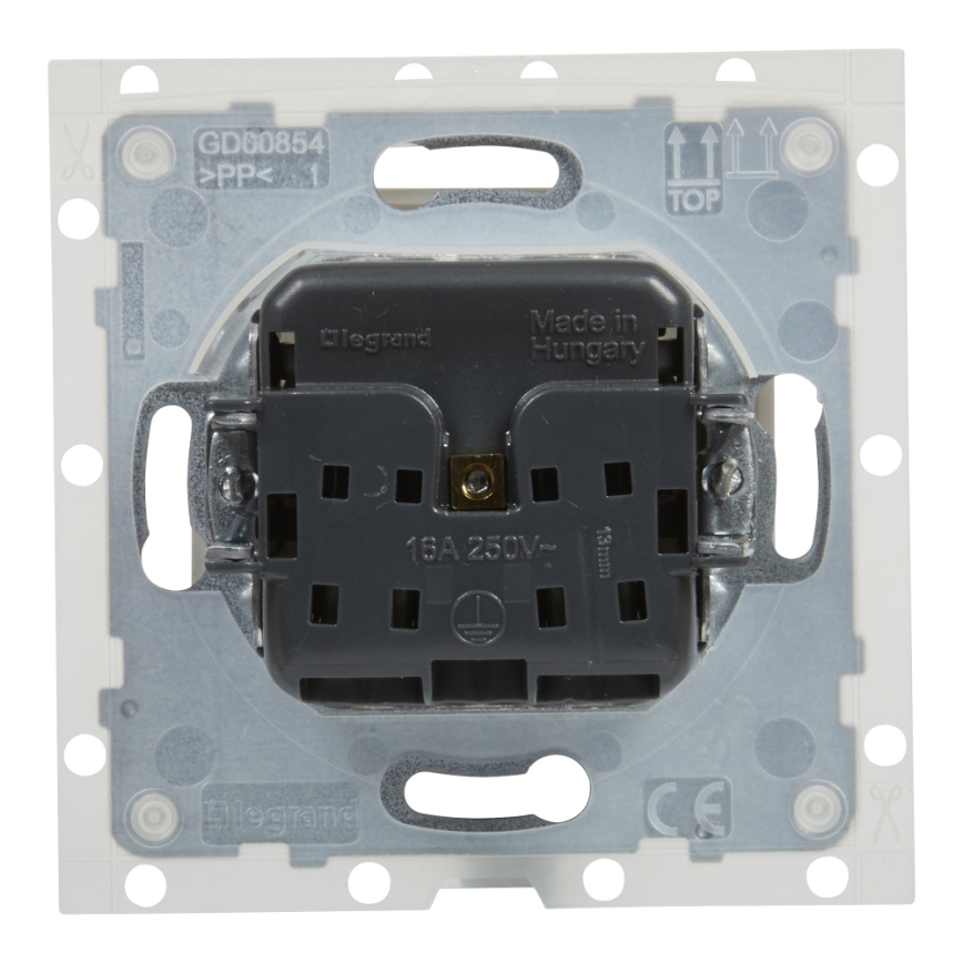 Legrand - Toma de corriente exterior para vivienda sin marco NILOE STEP 250V IP44 blanco