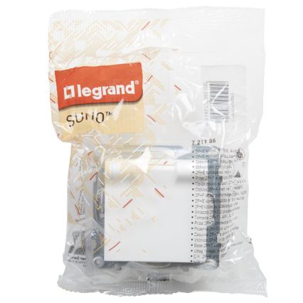 Legrand - Toma de corriente exterior para vivienda sin marco NILOE STEP 250V IP44 blanco