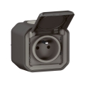 Legrand - Toma de corriente exterior PLEXO 250V IP55 antracita