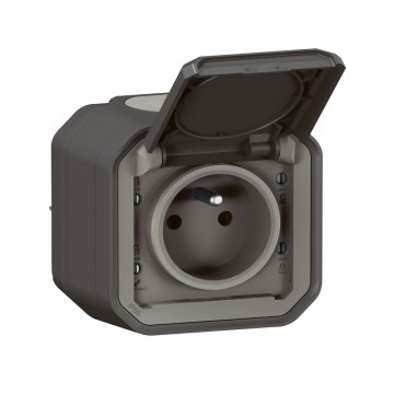Legrand - Toma de corriente exterior PLEXO 250V IP55 antracita