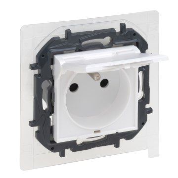 Legrand - Toma de corriente exterior sin marco NILOE STEP 250V IP44 blanca